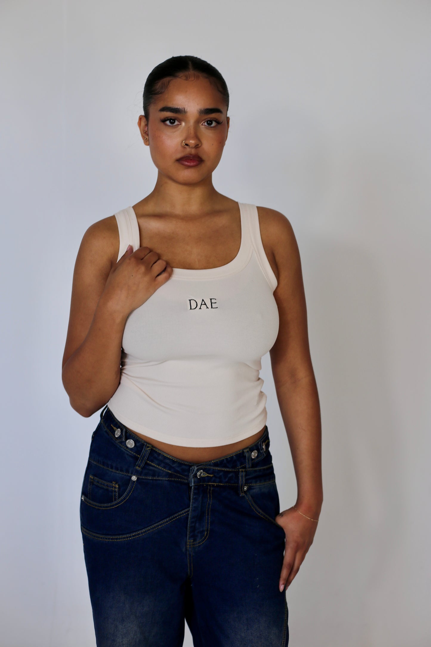 Butter milk tank top, soft material