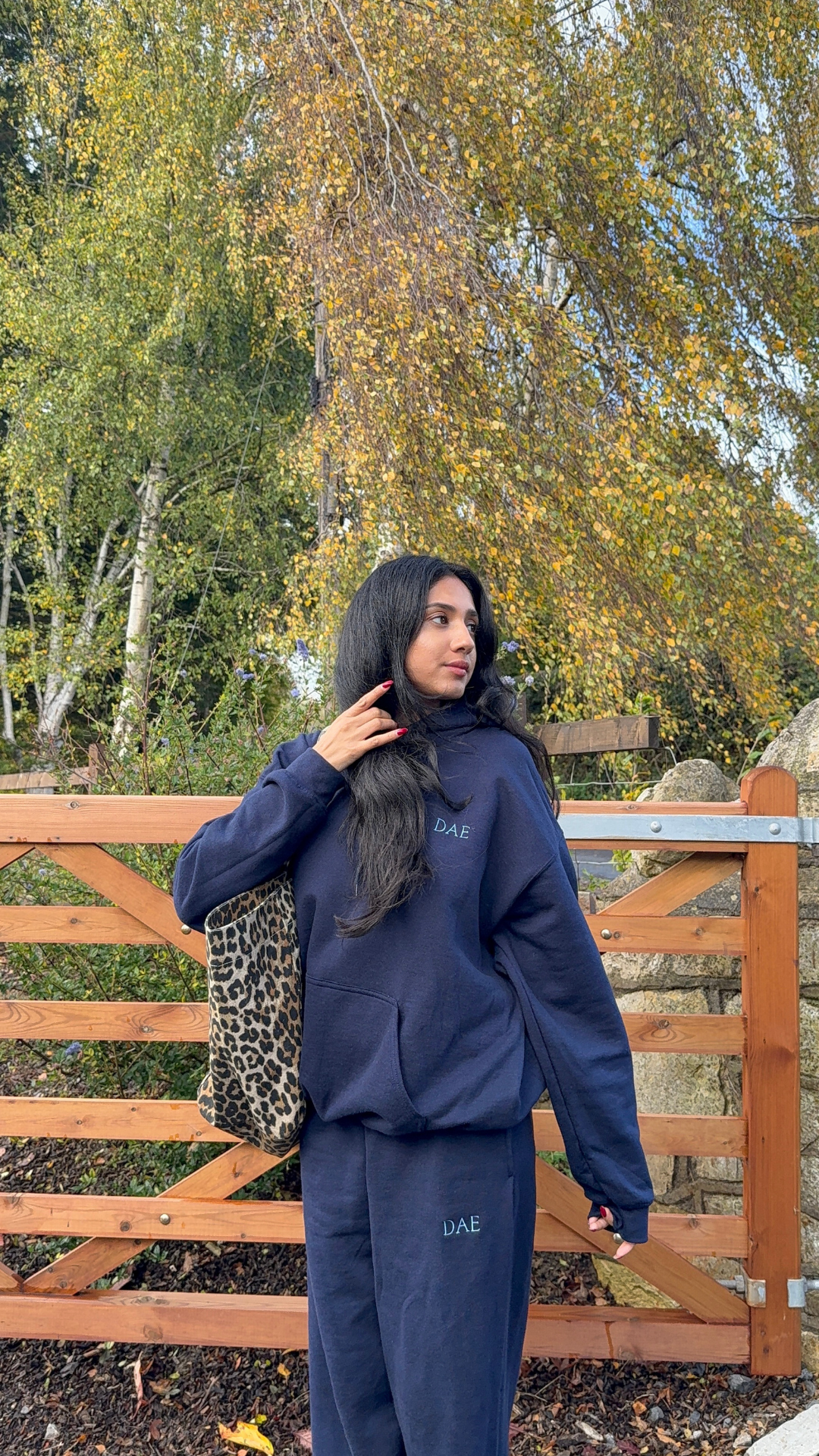 Navy hoodie women’s premium oversized fit