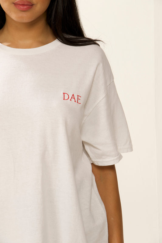 Summer DAE's White T-shirt Red