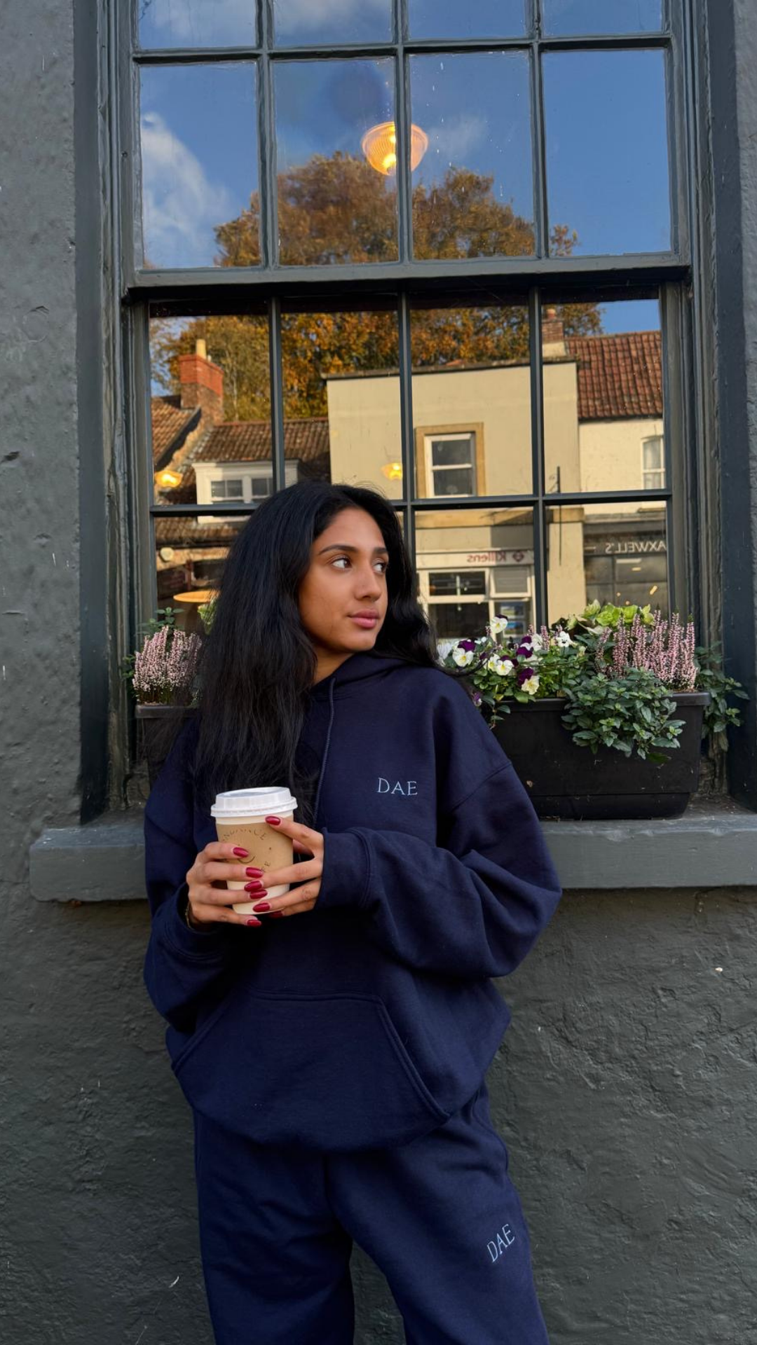 Navy hoodie women’s premium oversized fit