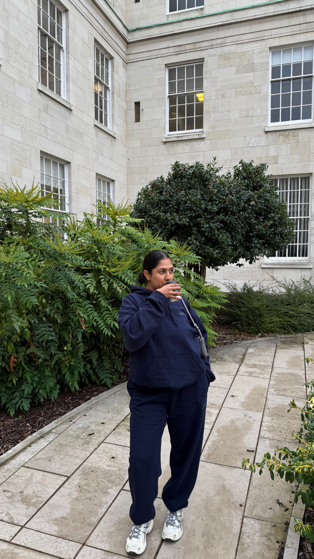 Navy Blue hoodie, women’s premium oversized fit