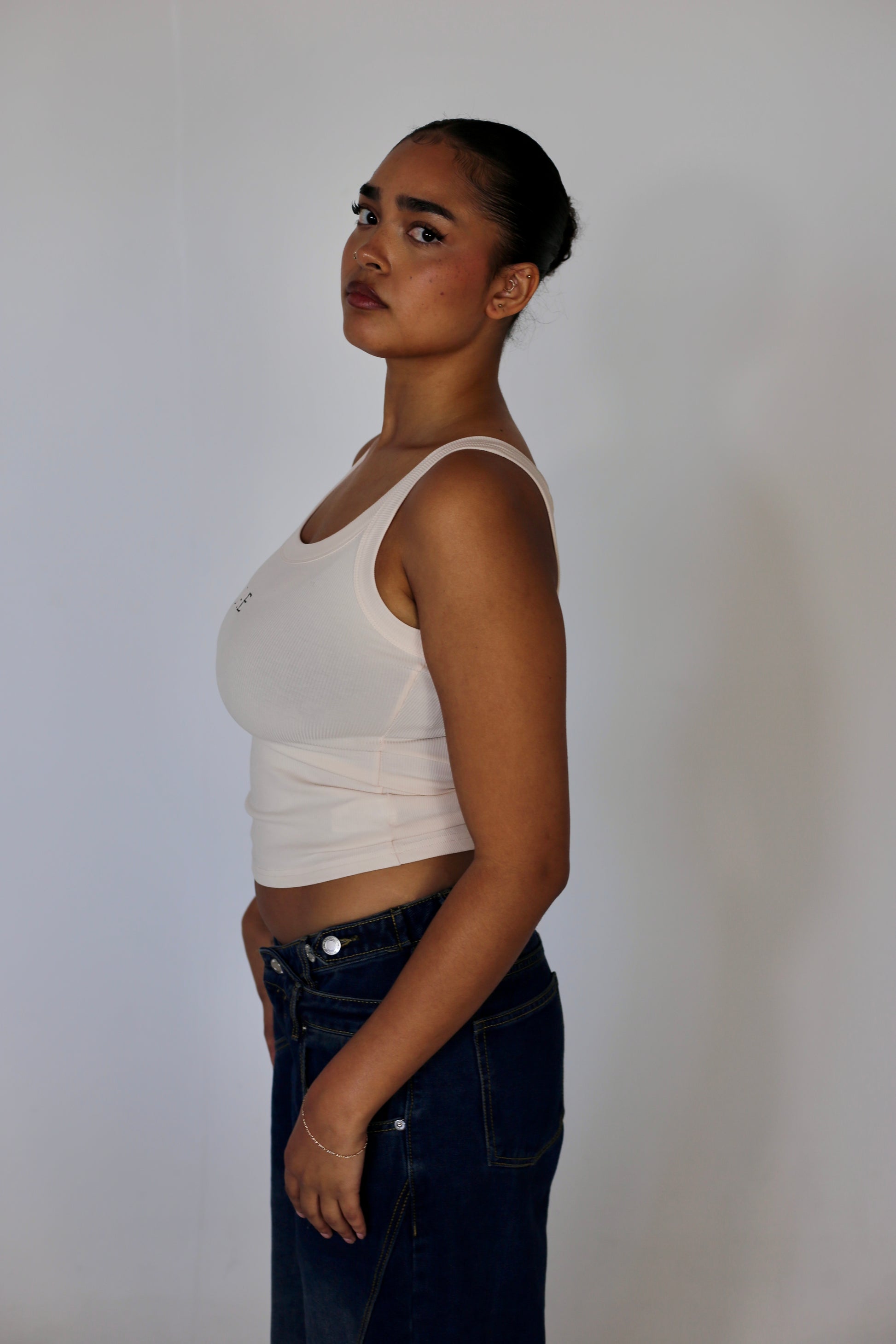 Butter milk tank top, soft material 