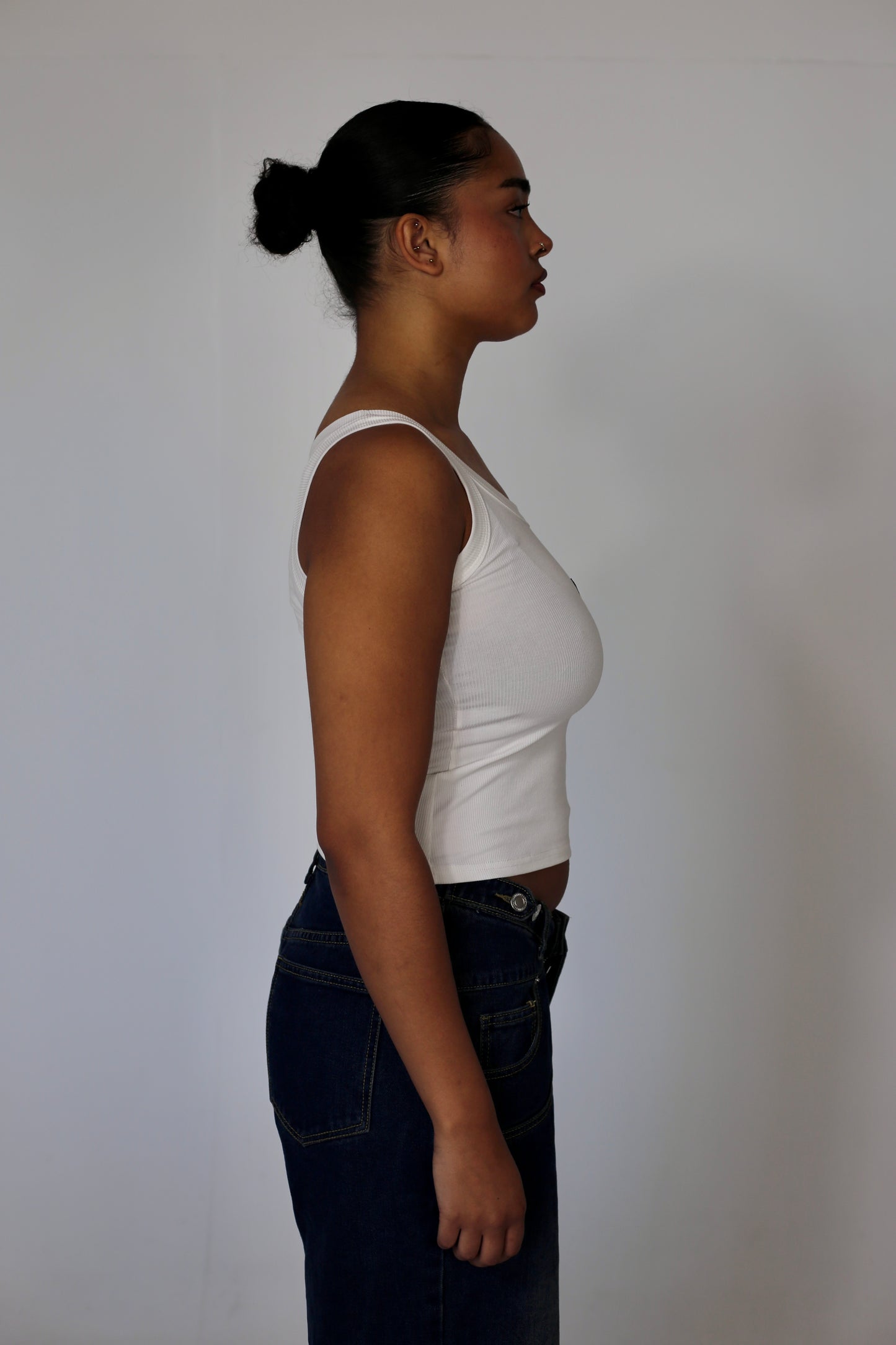 Soft white tank top, logo tank top, white tank top
